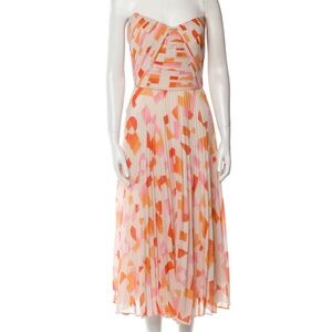 Amur Colorful Geometric Midi Dress